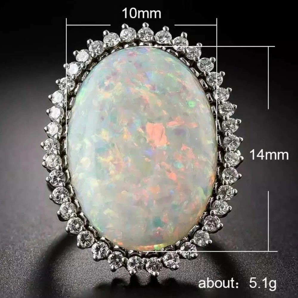 New Opal 925 Sterling Silver Ring - Picture 6 of 6